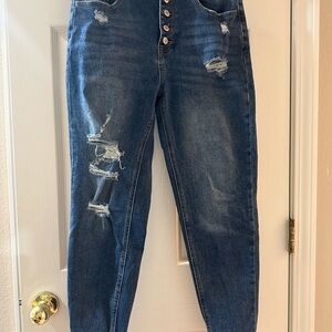 Judy Blue High Rise Distressed Denim Jeans